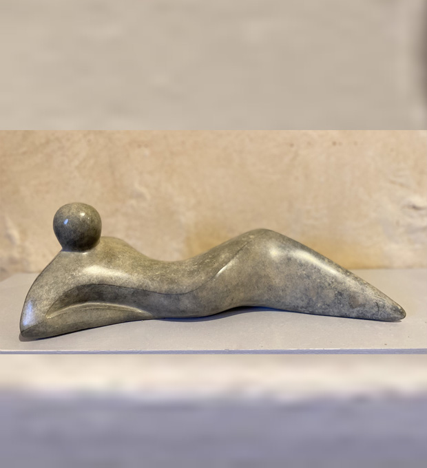 Contemplation en bronze
