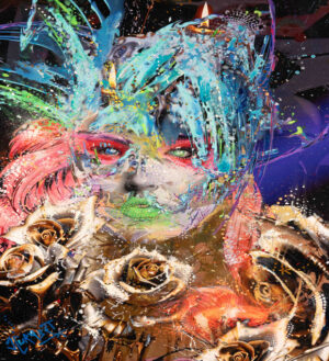 un reflet d'étoile dans une ornière