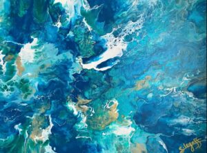 Profondeur des vagues d’émeraude